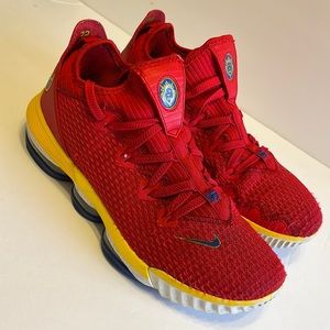 Nike Lebron 16 Low "Superbron" Size 9 Red\Yellow